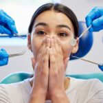 Patientin hat Angst vor der Behandlung